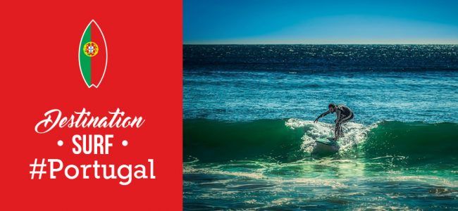 surfer au portugal